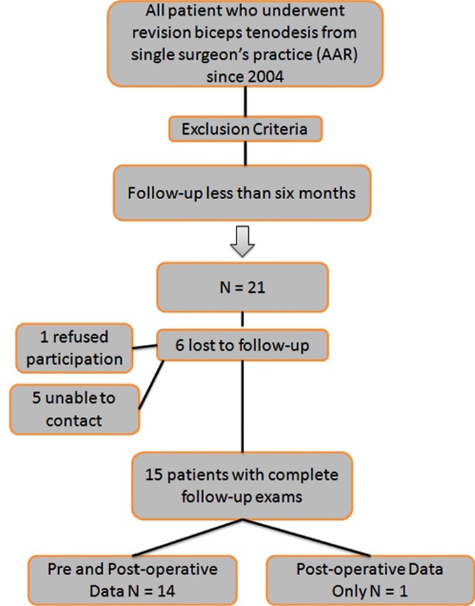Figure 1: Flow of patients through the study