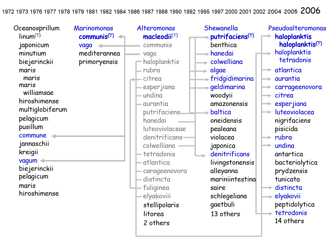 The NamesforLife Information Architecture can track changes in taxonomic concepts over time.